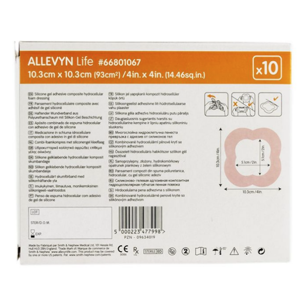 Smith & Nephew ALLEVYN LIFE Silicone Gel Adhesive Foam Dressing - Image 2